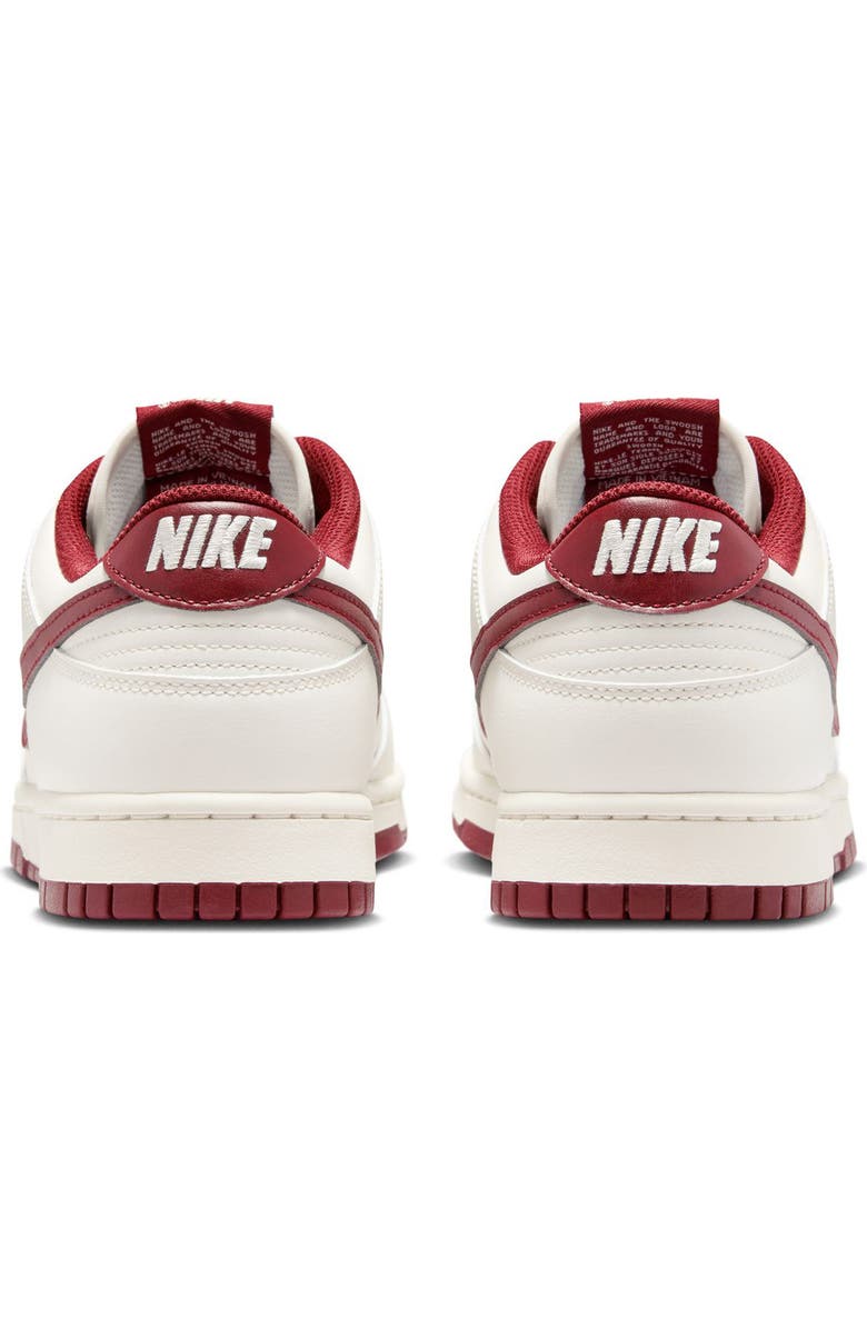 Nike Dunk Low Basketball Sneaker, Alternate, color, 008 Phantm/Team R