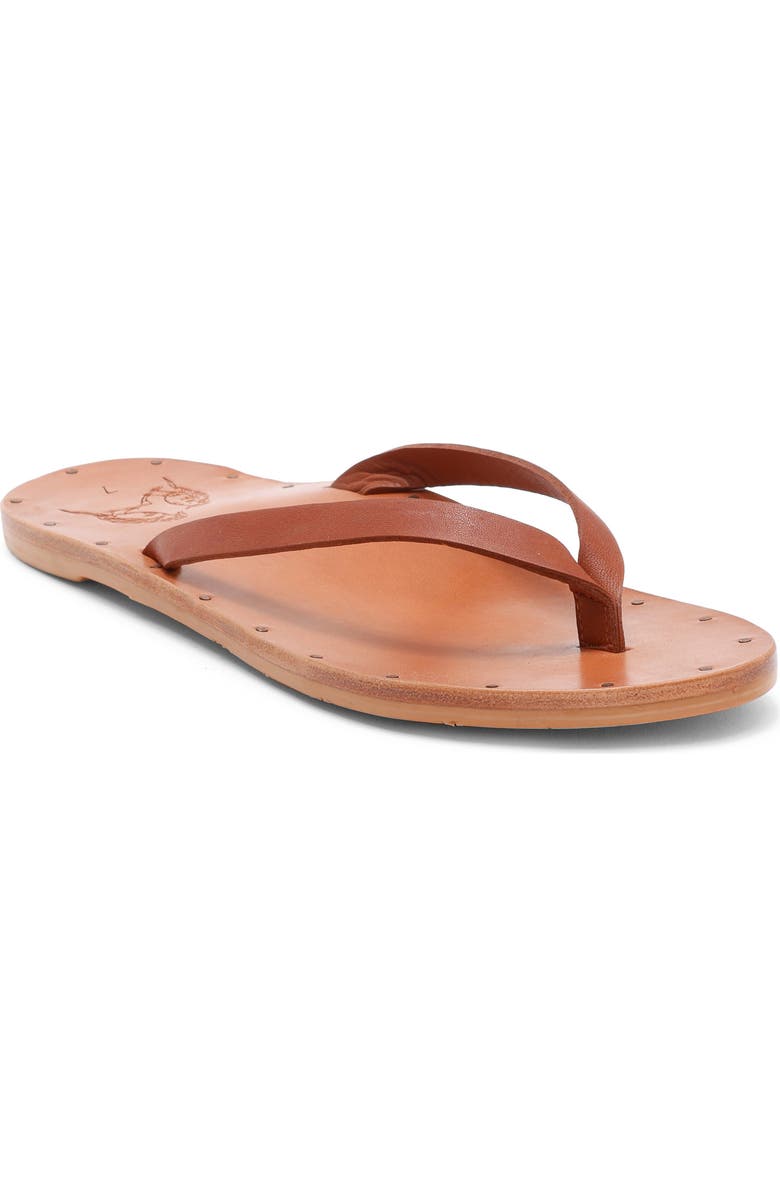 Beek Seabird Flip Flop, Main, color, Tan