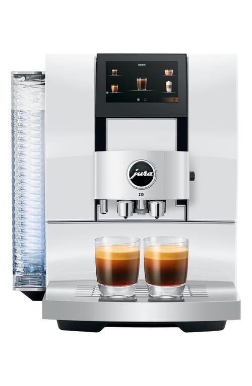 Jura Z10 Premium Fully Automatic Hot And Cold Brew Coffee Machine In White