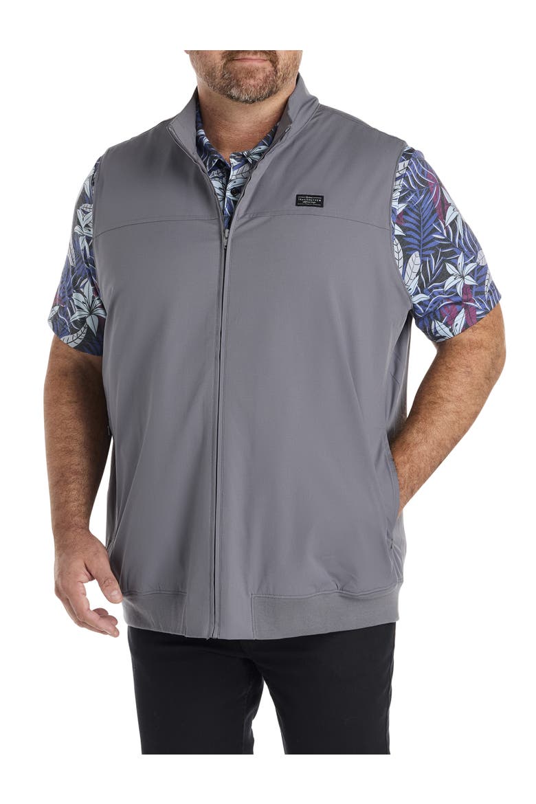 Big & Tall Wanderlust 1/4 Zip Vest, Alternate, color, QUIET SHADE
