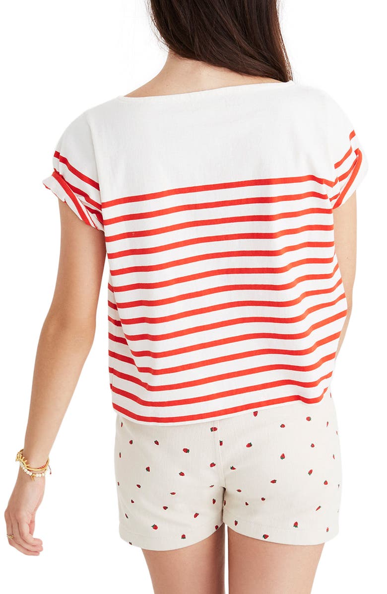 Madewell Setlist Boxy Stripe Tee, Alternate, color, 