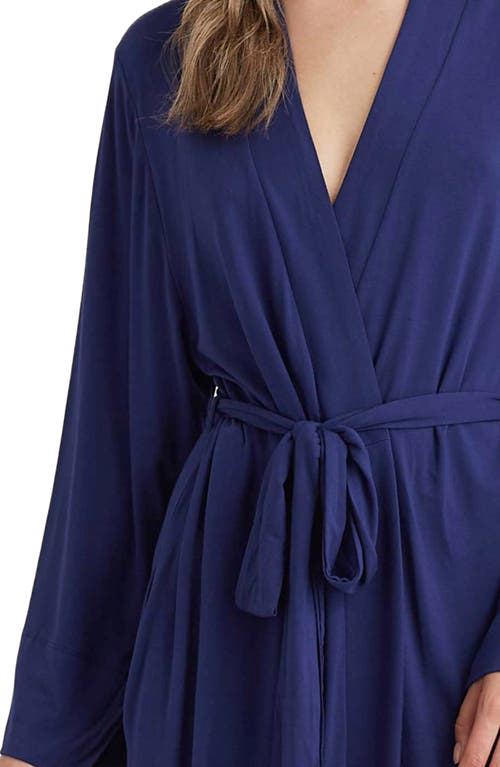 Papinelle Kate Modal Soft Maxi Robe In Navy Melange