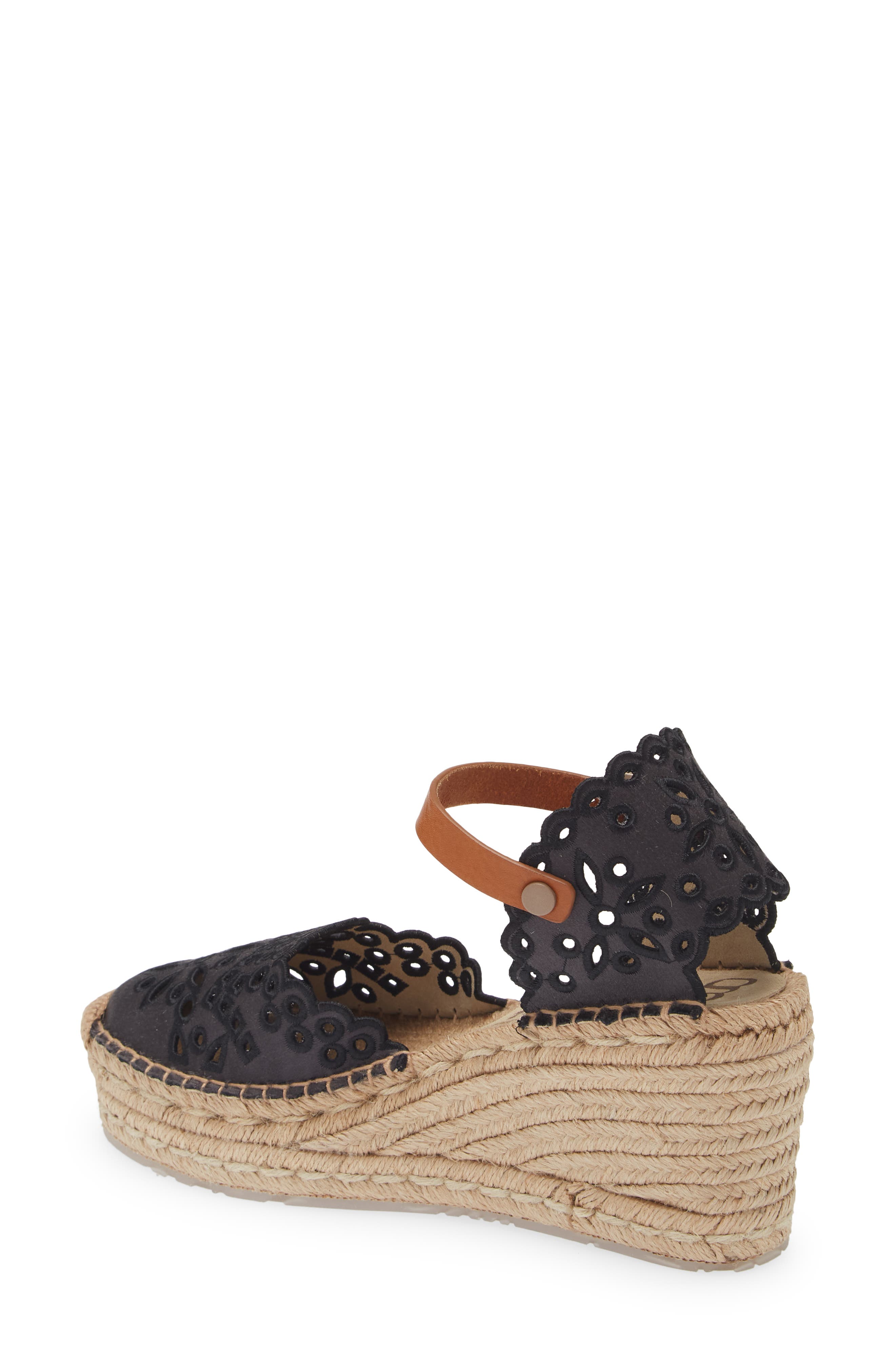 Pedro Garcia Oletta Embroidered Espadrille Platform Sandal, Alternate, color, 