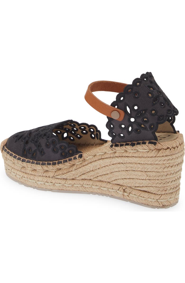 Pedro Garcia Oletta Embroidered Espadrille Platform Sandal, Alternate, color,