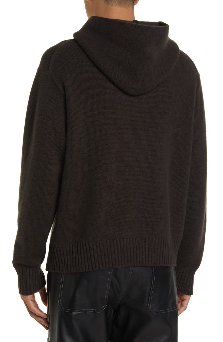 FRAME Cashmere Pullover Hoodie, Alternate, color, Marron
