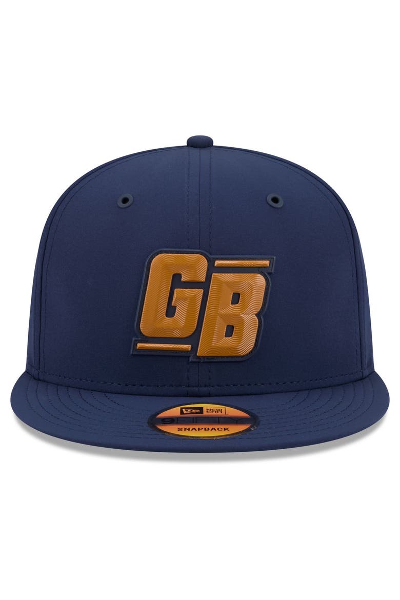 Men's New Era Blue Green Bay Packers 2026 Sideline Throwback 9FIFTY Snapback Hat, Alternate, color, Blue