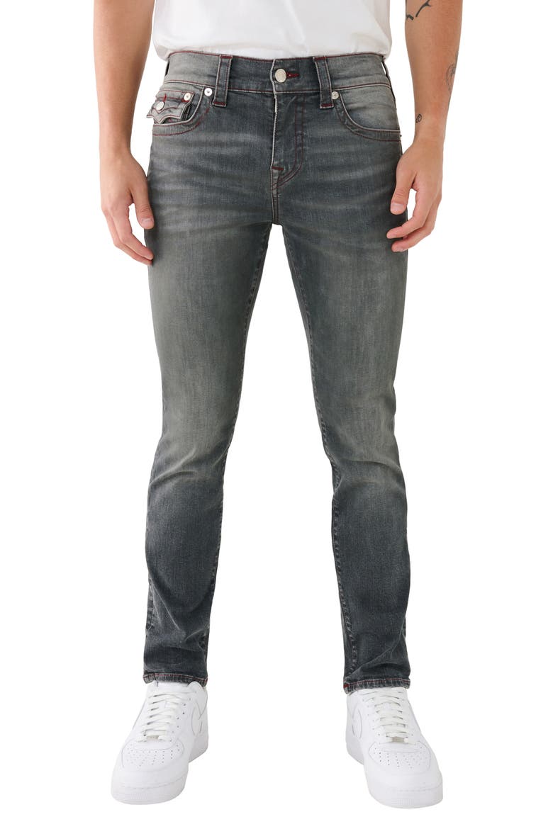 Ricky Straight Fit Stretch Jeans, Main, color, KOWLOON MEDIUM WASH