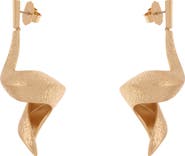 Reiss Florine Floral Twist Drop Earrings