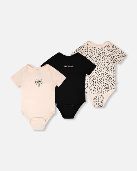 Evolutive Organic Cotton Jersey 3 Pack Bodysuit (Baby)