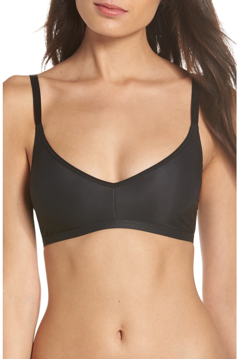 Silky Bralette, Main, color, BLACK