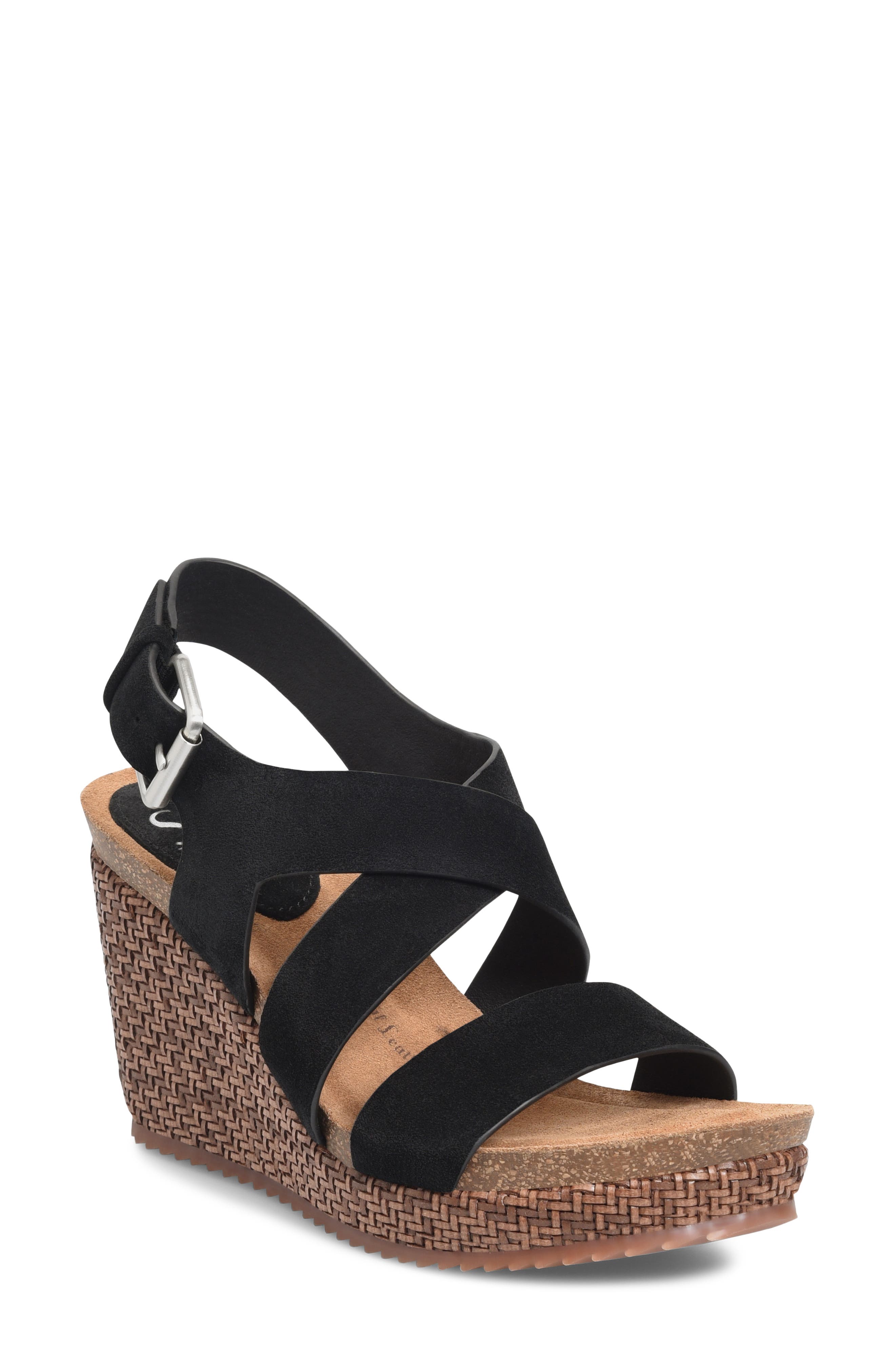 Söfft Haddison Platform Sandal, Main, color, 