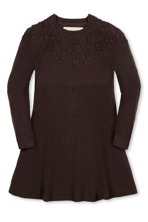 Kids' Organic Bobble Yoke Sweater Dress