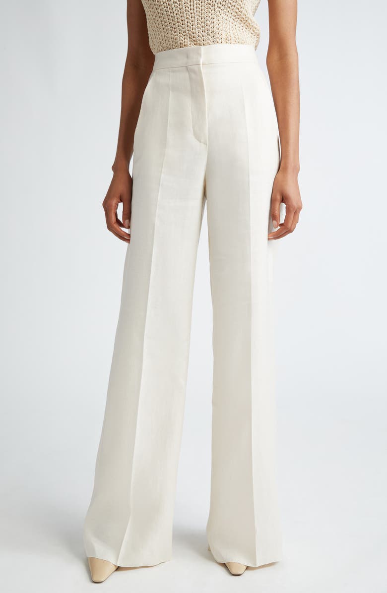 Max Mara Hangar Linen Suiting Trousers, Main, color, 