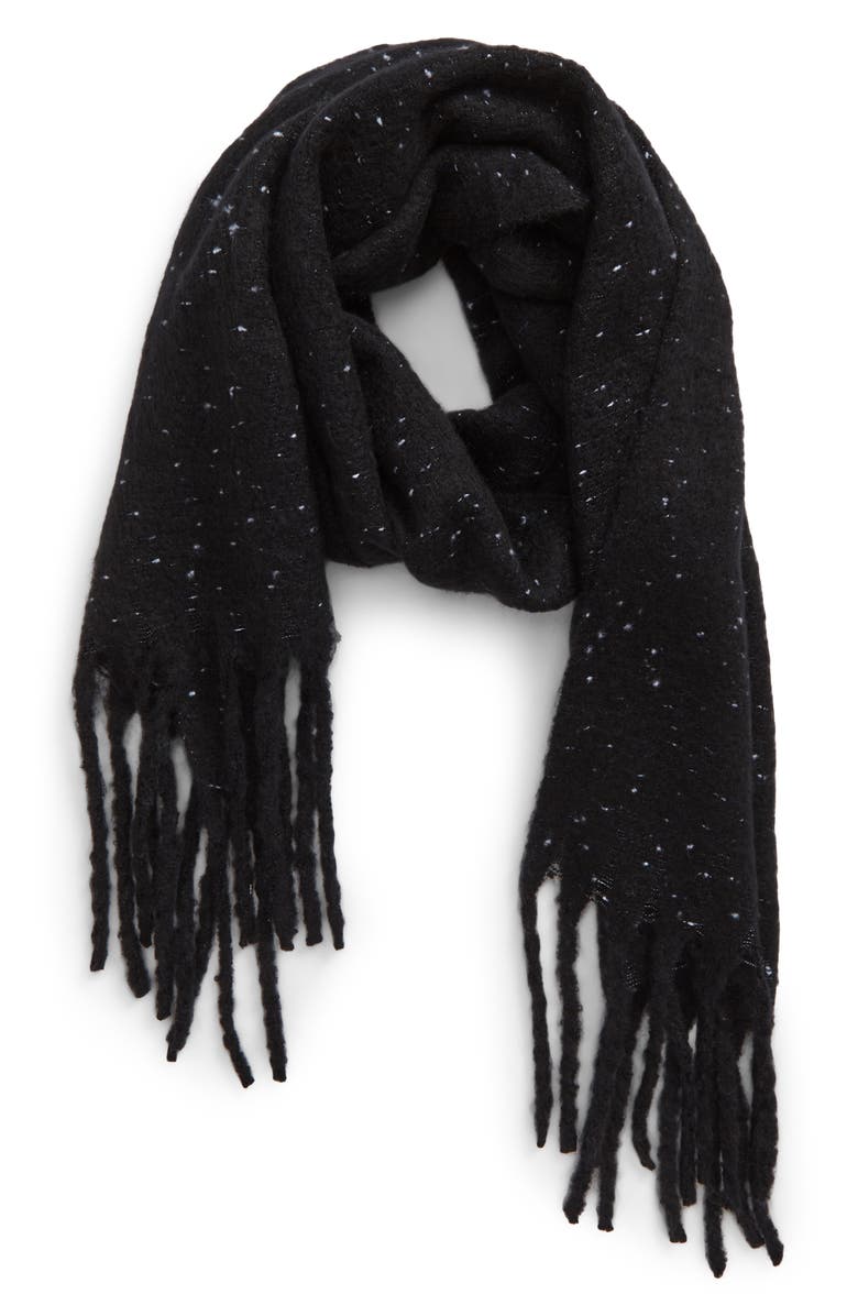 BP. Speckled Fringe Trim Muffler, Alternate, color,