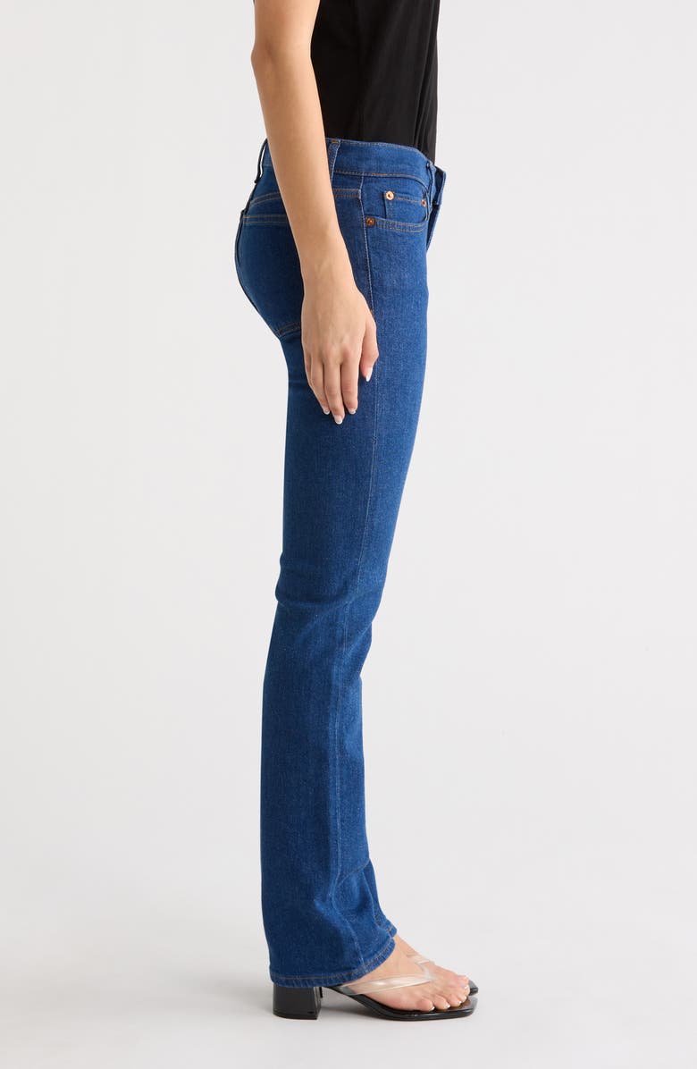 Re/Done The Lean Low Rise Flare Jeans, Alternate, color, Dark Star
