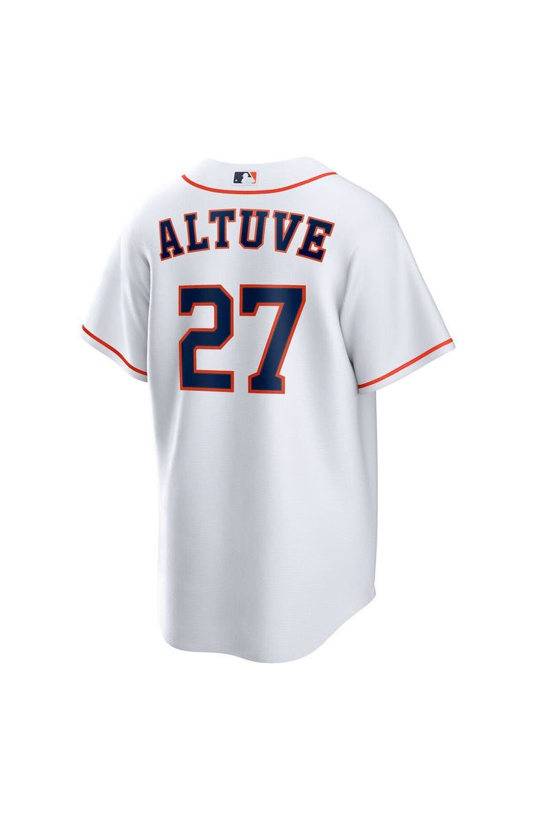 Nike Men's Nike Jose Altuve White Houston Astros Home Replica Player Name Jersey, Alternate, color,