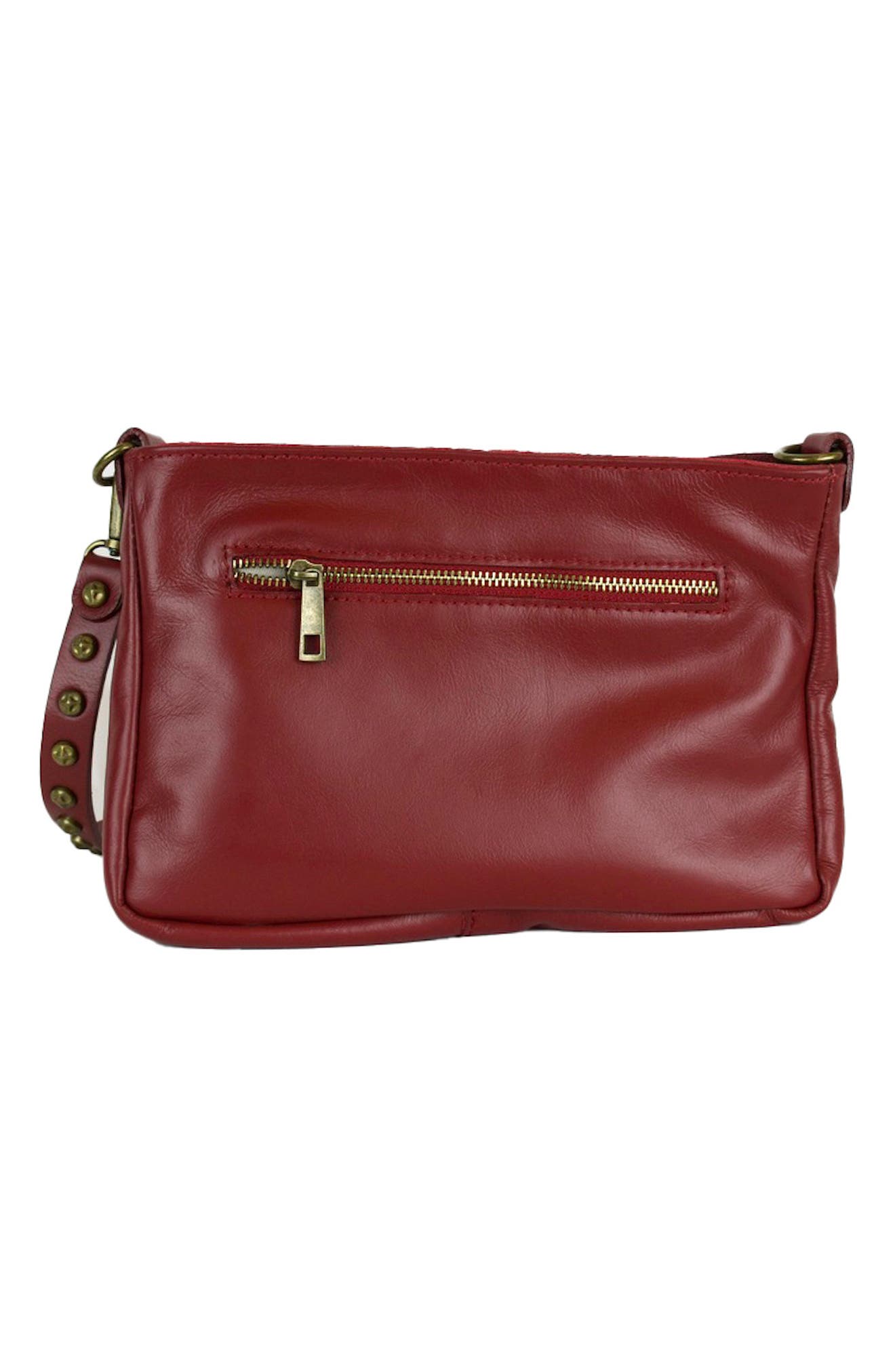Persaman New York Mavis Woven Shoulder Bag, Alternate, color, Dark Red