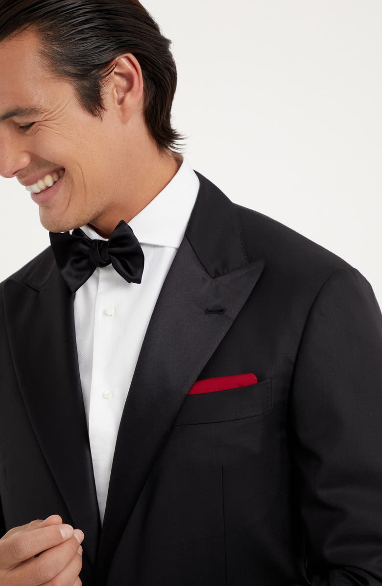 Brunello Cucinelli Tuxedo pocket square, Alternate, color,