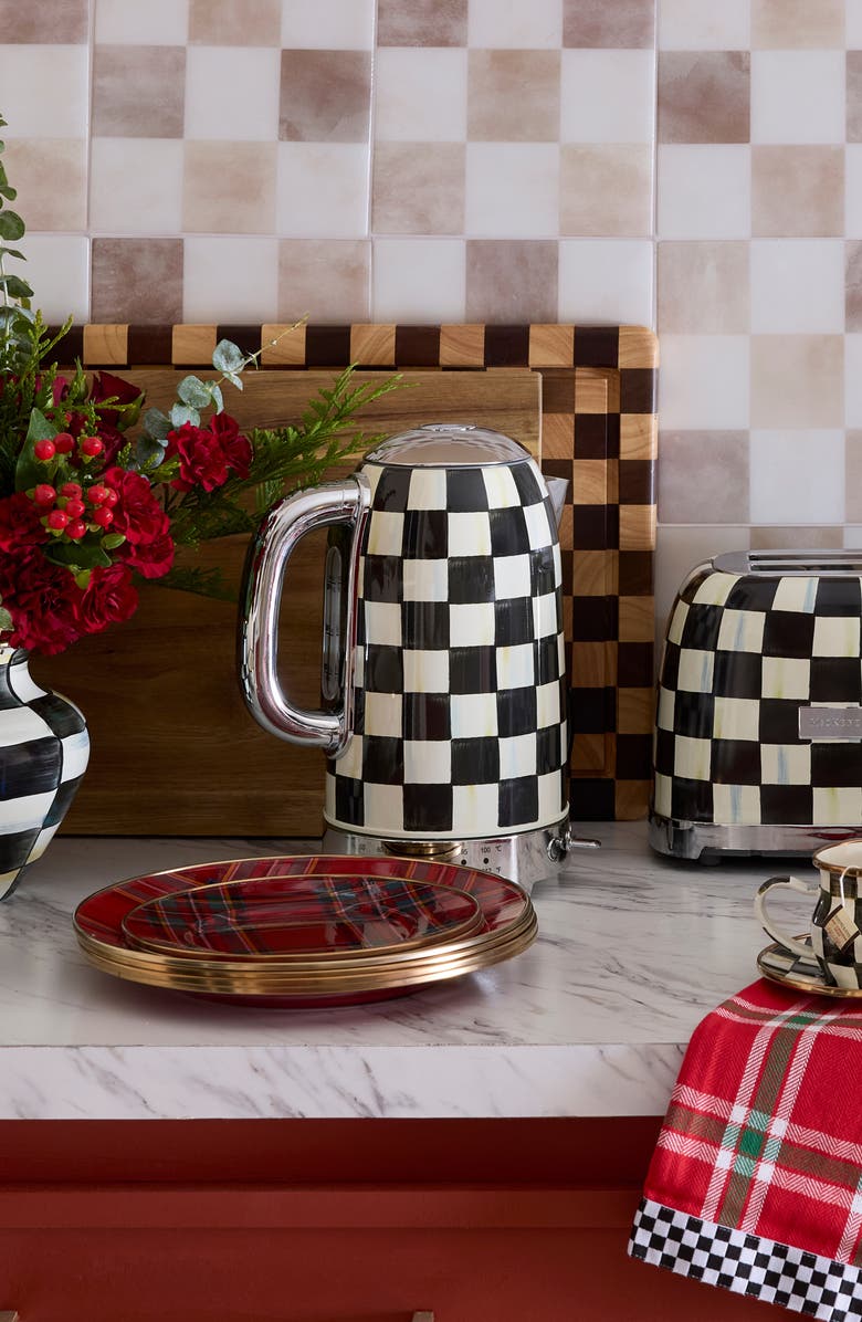 MACKENZIE CHILDS Courtly Check Electric Kettle, Alternate, color, Courtly