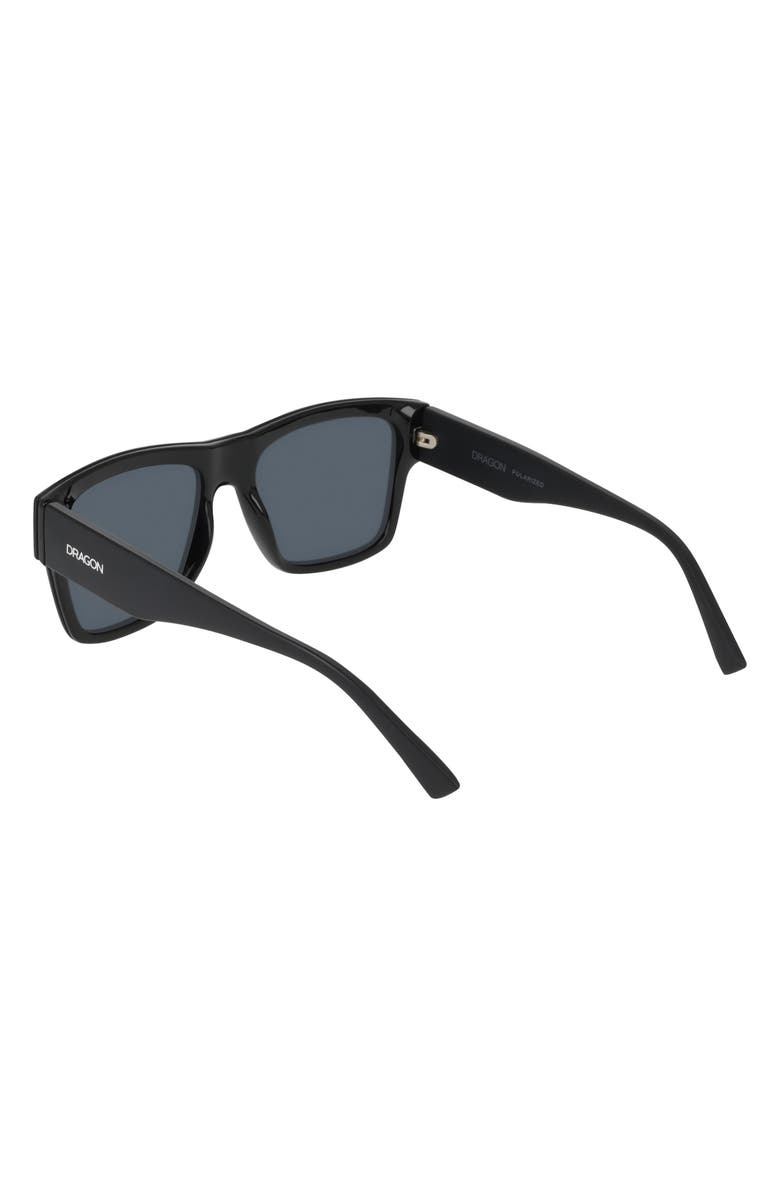 DRAGON 56mm Square Sunglasses, Alternate, color, Black / Matte Black