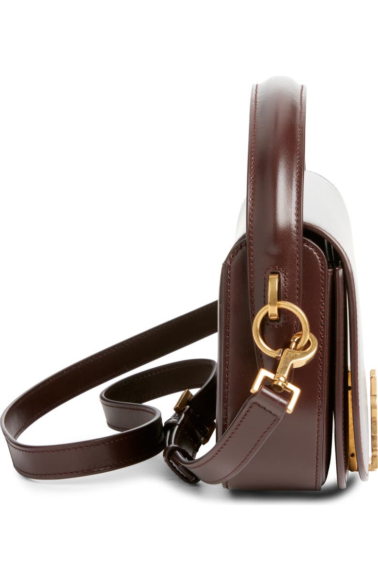 Saint Laurent Voltaire Leather Crossbody Bag, Alternate, color, Raisin