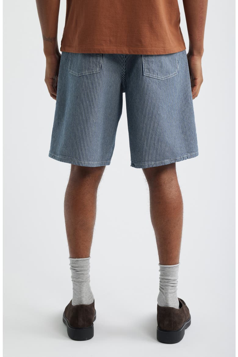 Ryder Stripe Denim Shorts, Alternate, color, DARK NAVY