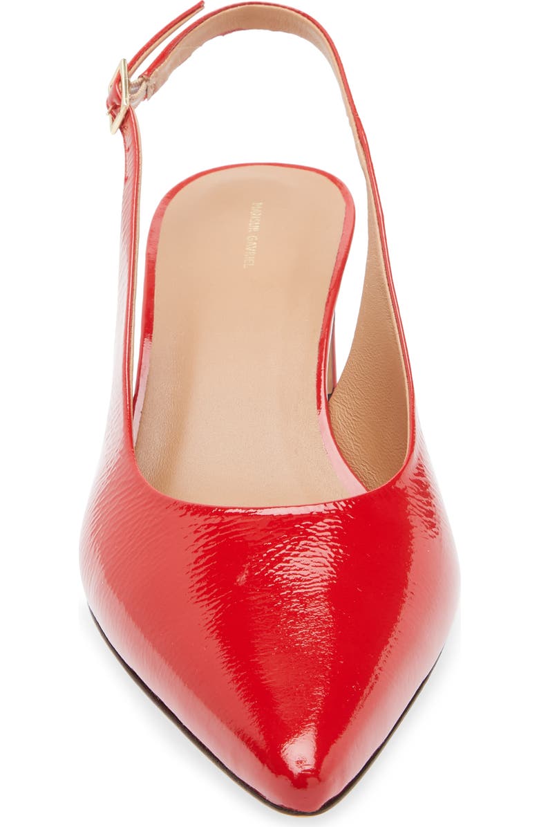 Mansur Gavriel Pointed Toe Slingback Pump, Alternate, color, Poppy