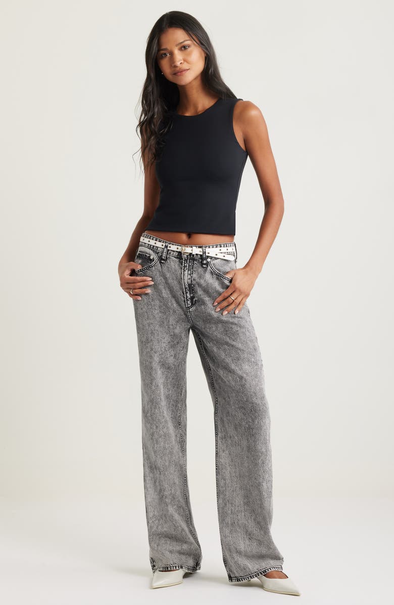 Open Edit Smooth Edit Crewneck Tank, Alternate, color, Black