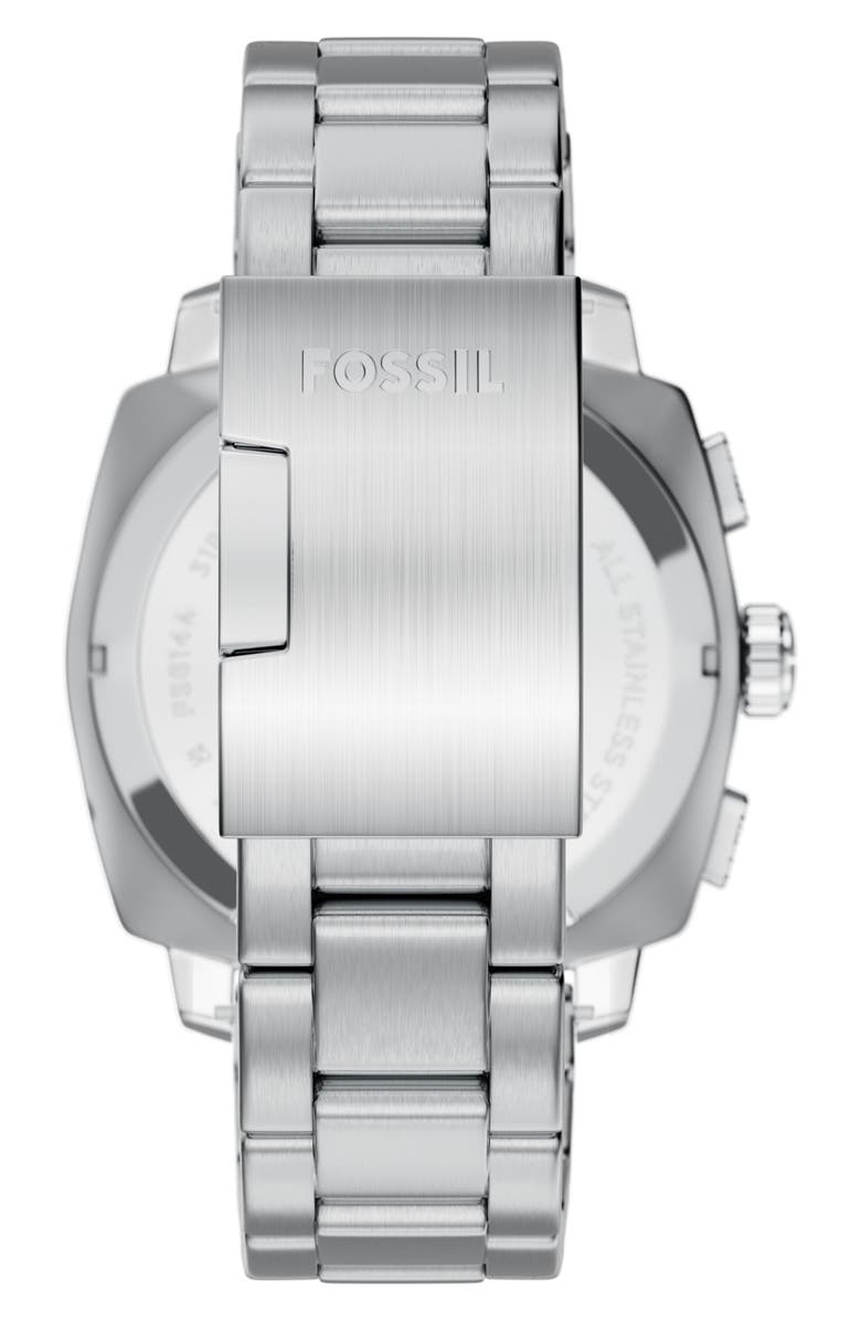 Fossil Machine Chronograph Bracelet Watch, 44mm, Alternate, color, Silver