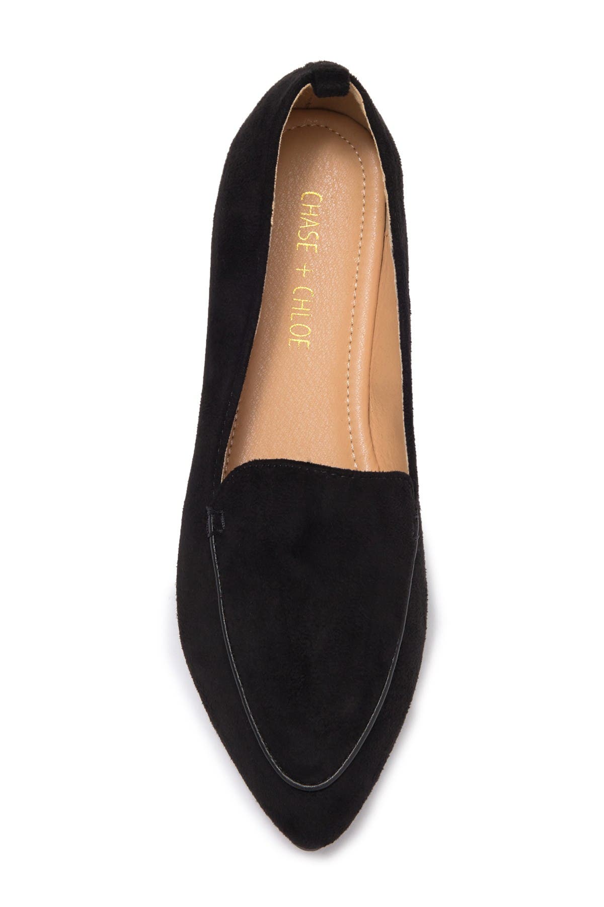 CHASE AND CHLOE Pointy Toe Loafer, Alternate, color, 