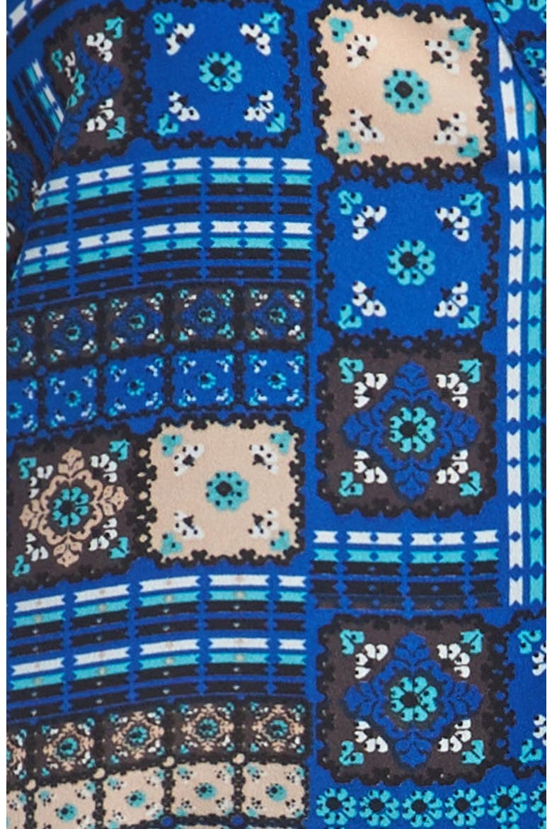 Cuffed Sleeve Dress, Alternate, color, AERIAL QUILT