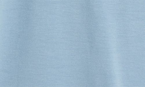 Eberjey Gisele Short Sleeve Crop Pajama Set In Faded Denim/ivory