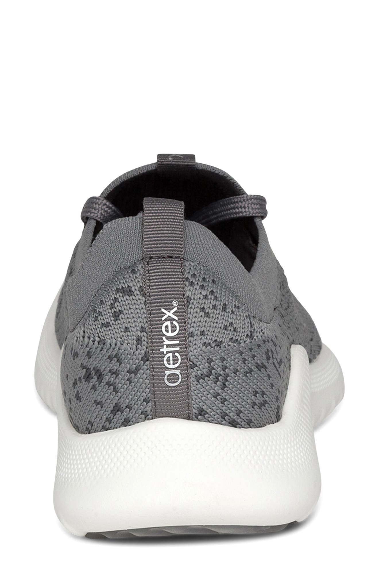 Carly Knit Sneaker, Alternate, color, GREY FABRIC
