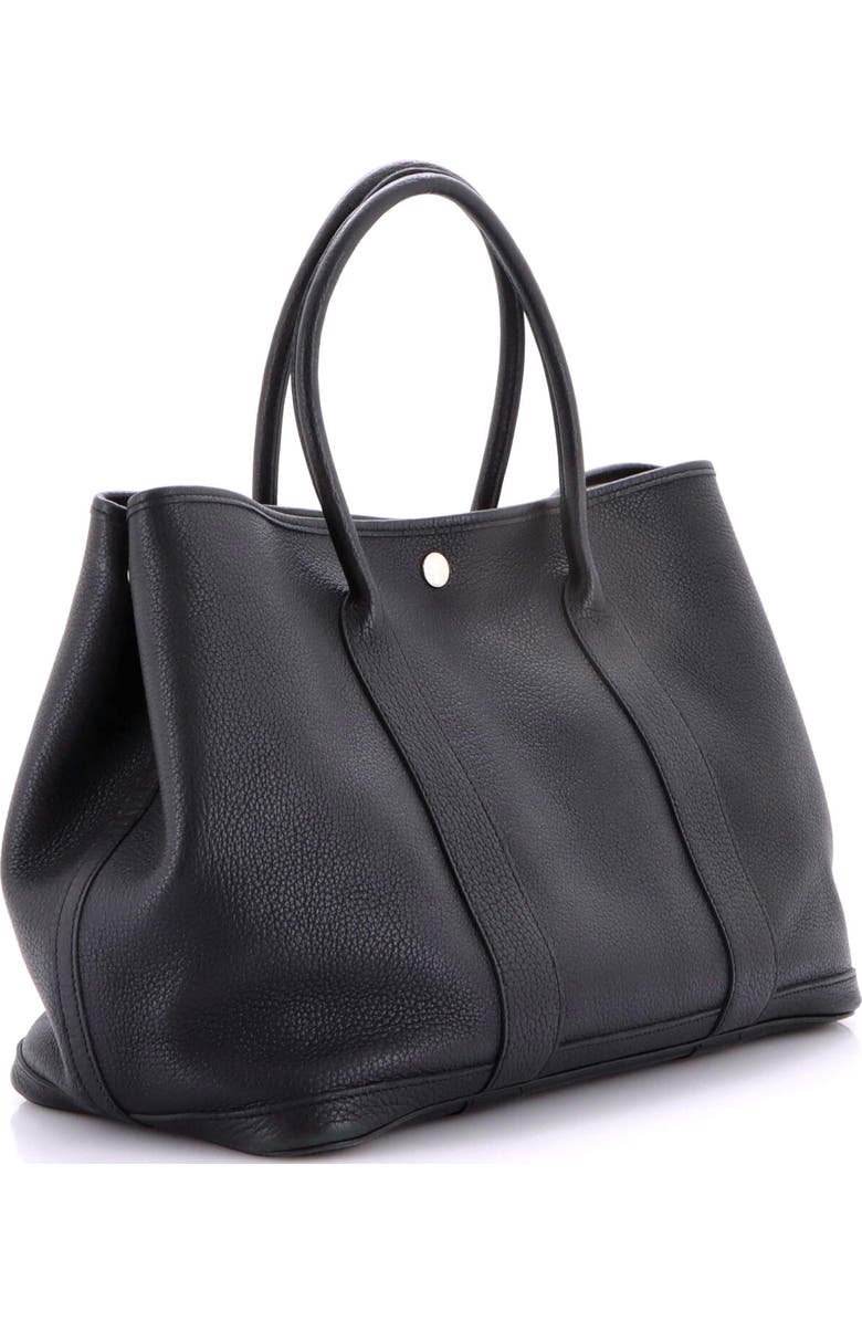 Pre-Owned Hermes Garden Party Tote Leather 36, Alternate, color, Noir