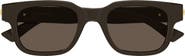 Bottega Veneta 49mm Small Rectangular Sunglasses