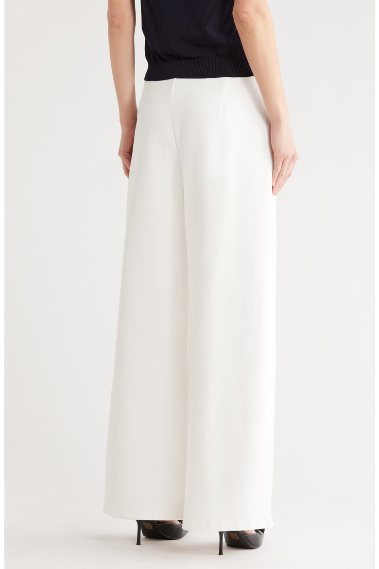 High Waist Wide Leg Ponte Pants, Alternate, color, SUMMER WHITE
