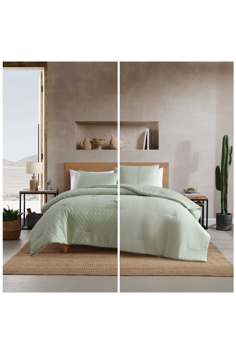 Sedona Geometric Comforter & Sham Set, Alternate, color, LIGHT GREEN