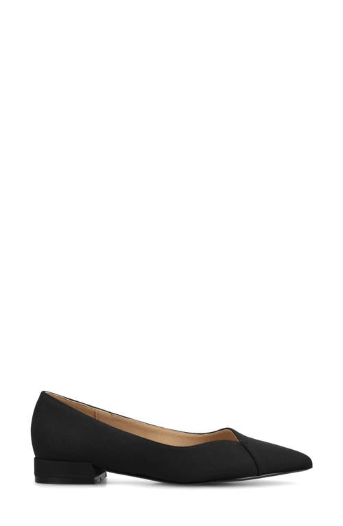 Journee Collection Carmin Pointed Toe Flat In Black