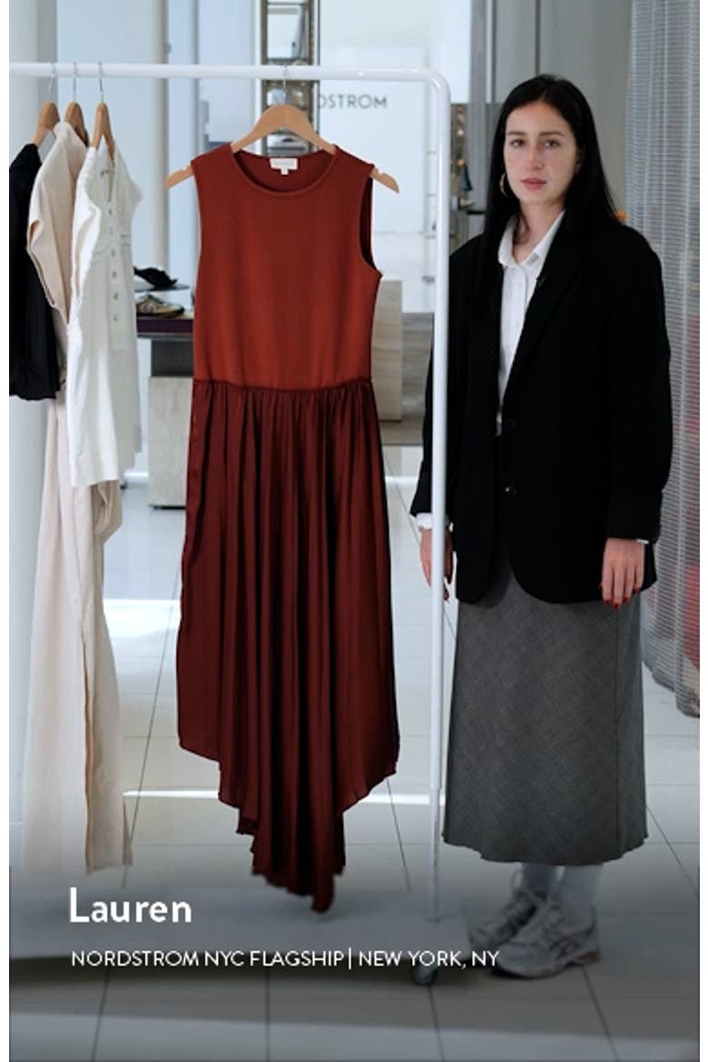Mixed Media Sleeveless Asymmetric Dress video