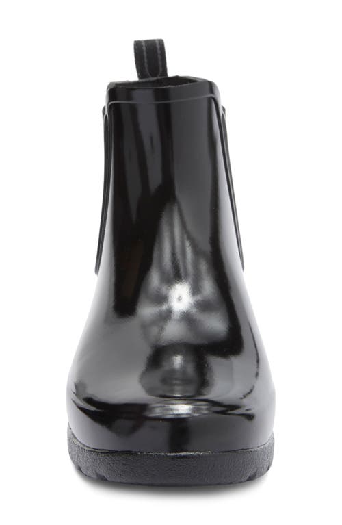 Hunter Original Refined Chelsea Waterproof Rain Boot In Black