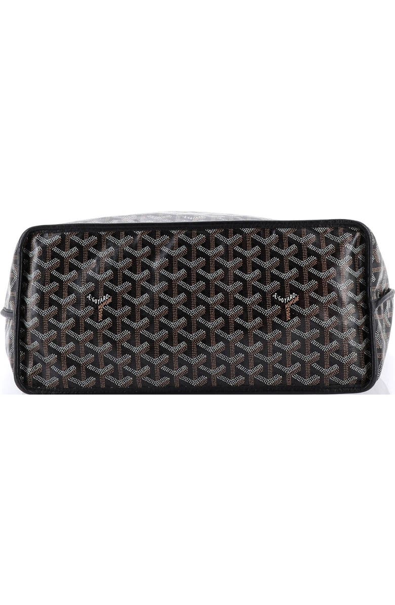 Pre-Owned Goyard Anjou Reversible Tote Coated Canvas PM, Alternate, color, Black