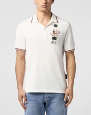 PHILIPP PLEIN Polo T-Shirt New York Tennis Patch Men