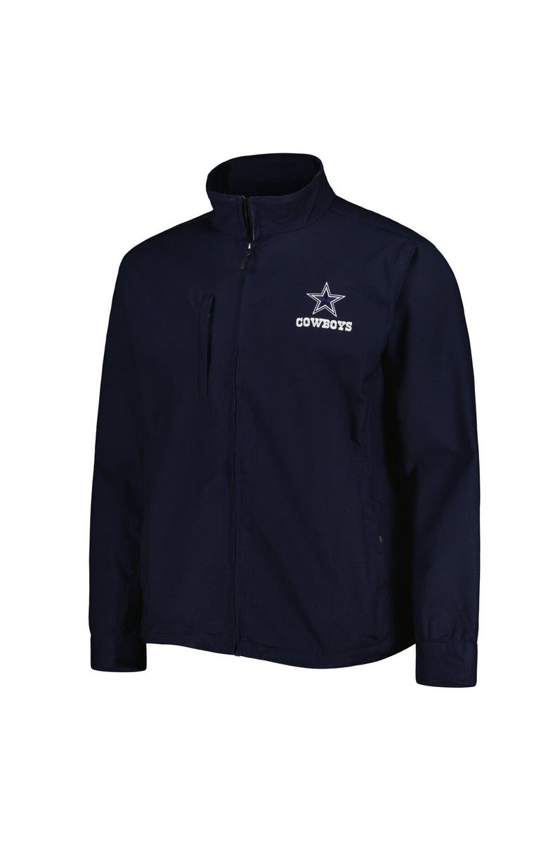 DUNBROOKE Men's Dunbrooke Navy Dallas Cowboys Journey Workwear Tri-Blend Full-Zip Jacket, Alternate, color, 