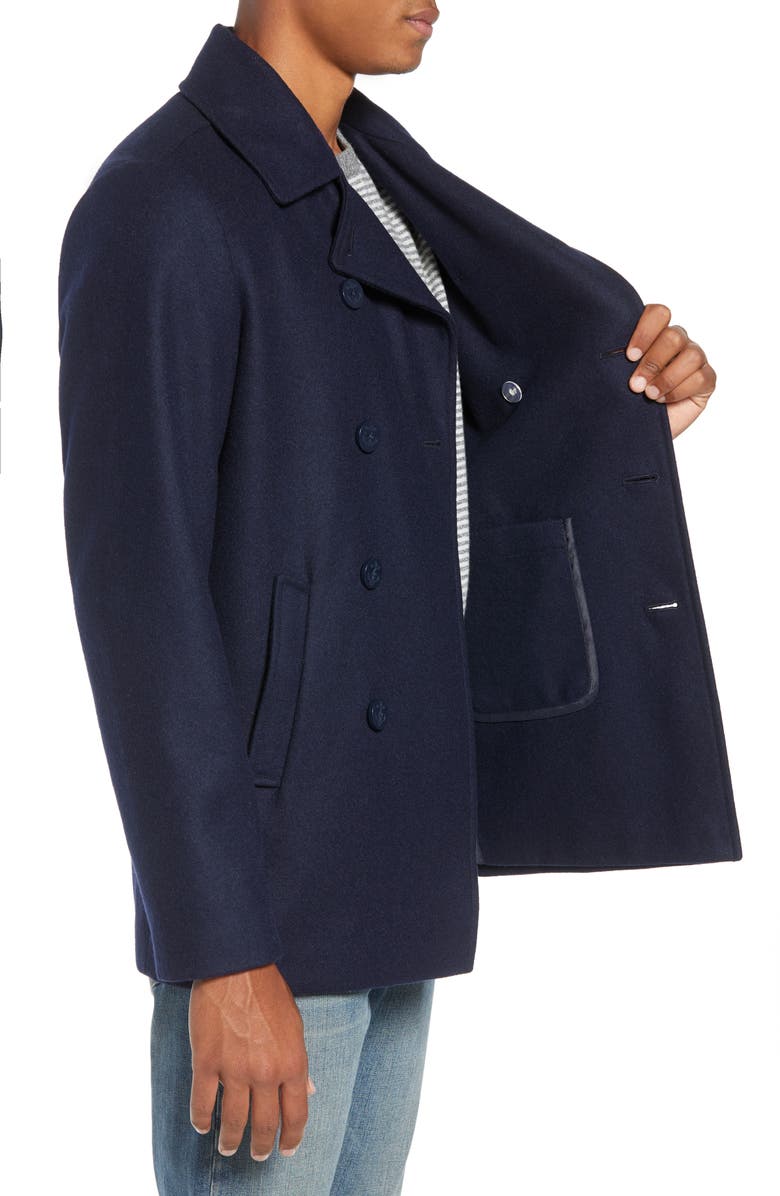 life/after/denim Slim Fit Wool Blend Peacoat, Alternate, color,