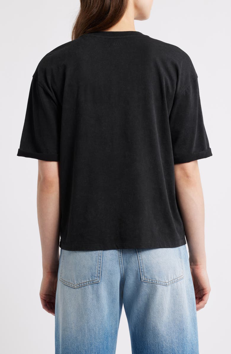 BOSS Orange Evi Rhinestone Embellished Cotton Graphic T-Shirt, Alternate, color, Black