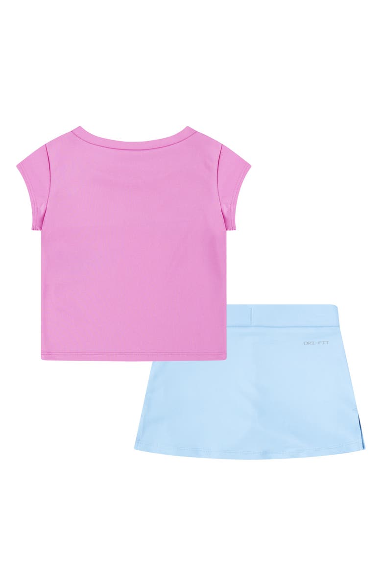 Nike Swoosh T-Shirt & Skort Set, Alternate, color, Aquarius Blue