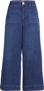 Wit & Wisdom Whitney Skyrise Crop Wide Leg Jeans