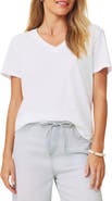 Splendid Louisa Boyfriend Fit V-Neck Cotton T-Shirt
