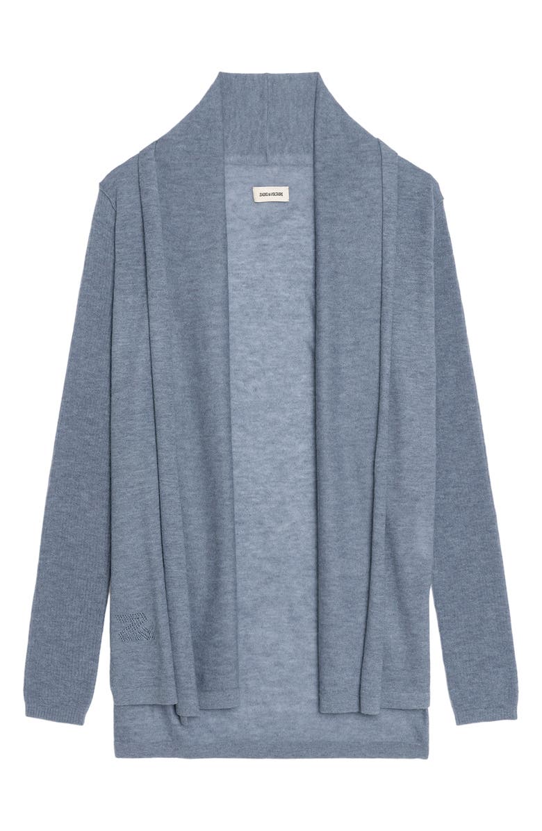 Zadig & Voltaire Robyn Open Front Cashmere Cardigan, Alternate, color, Sixtine