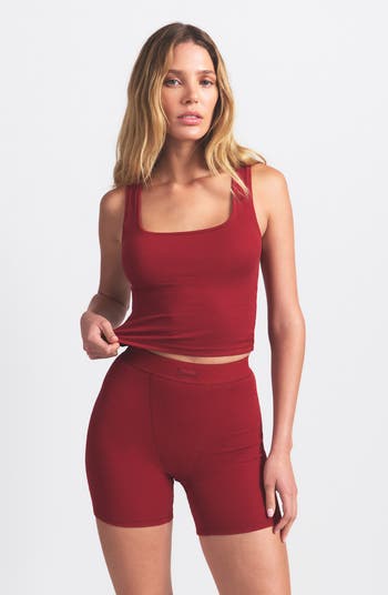 Pack of 3 Stretch Cotton Rib Tanks